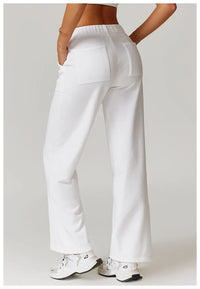 Outdoor High Waist style Straight Leg Sweatpants