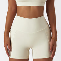 Butt Lift Elastic Yoga Shorts with High Waist