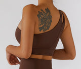 High Stretch Comfy One-Shoulder Sports Bra