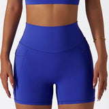 Butt Lift Elastic Yoga Shorts with High Waist