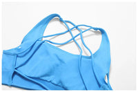 High Support Impact Ruched Top Push Up Sport Bra