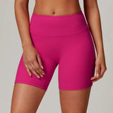 Ribbed High Waist Scrunch Butt Yoga Shorts