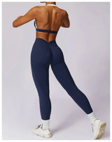 Tracksuit Push Up Sport Bra with High waist Leggings 2PCS Set