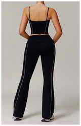 Breathable  High Waist Bell-bottoms  Leggings