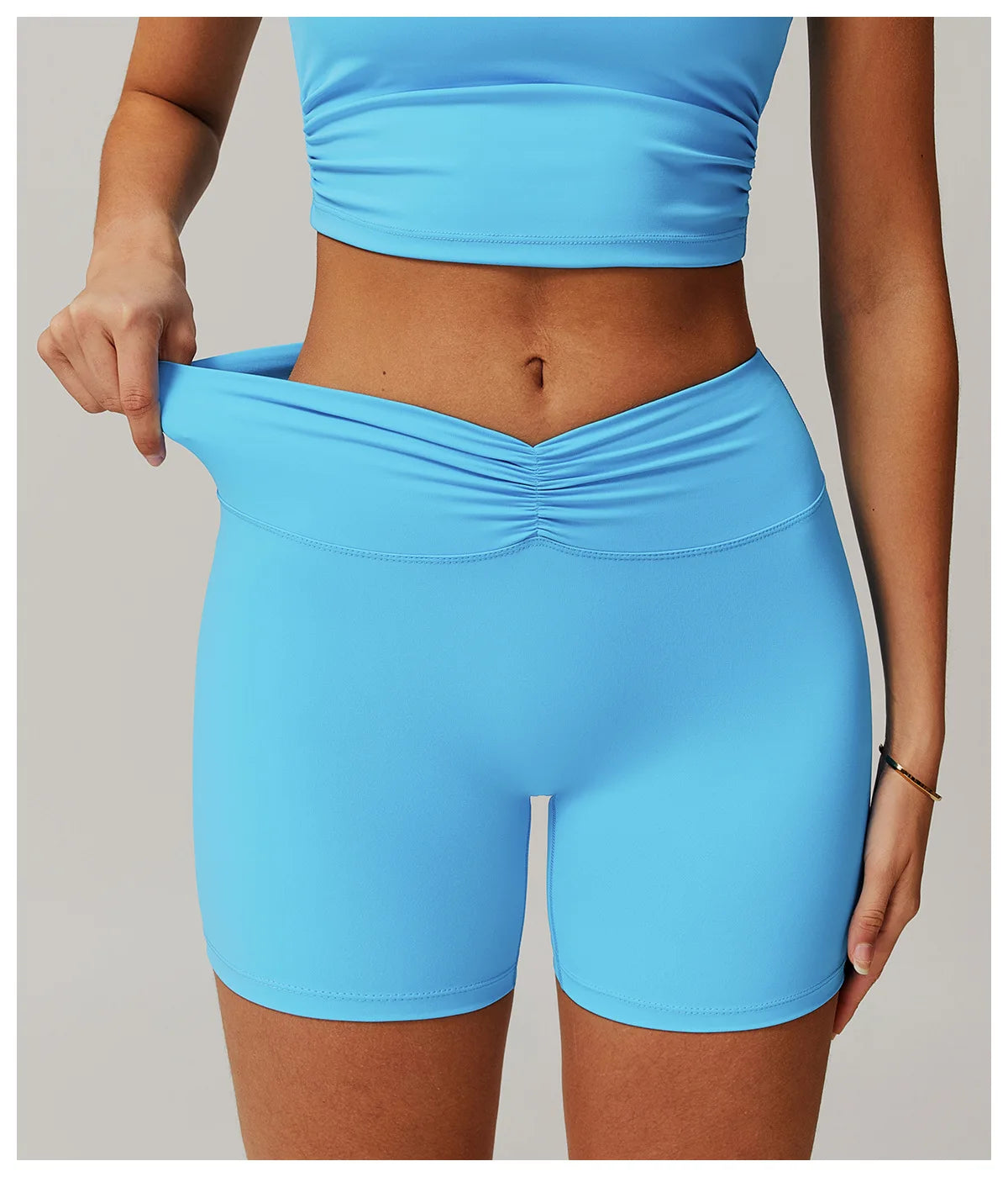 Sexy High Waisted V Waist Sports Shorts