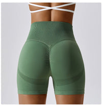 Seamless Peach Hip-Lifting High Waist Shorts