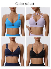 Push Up Cross Strap Sport Bra