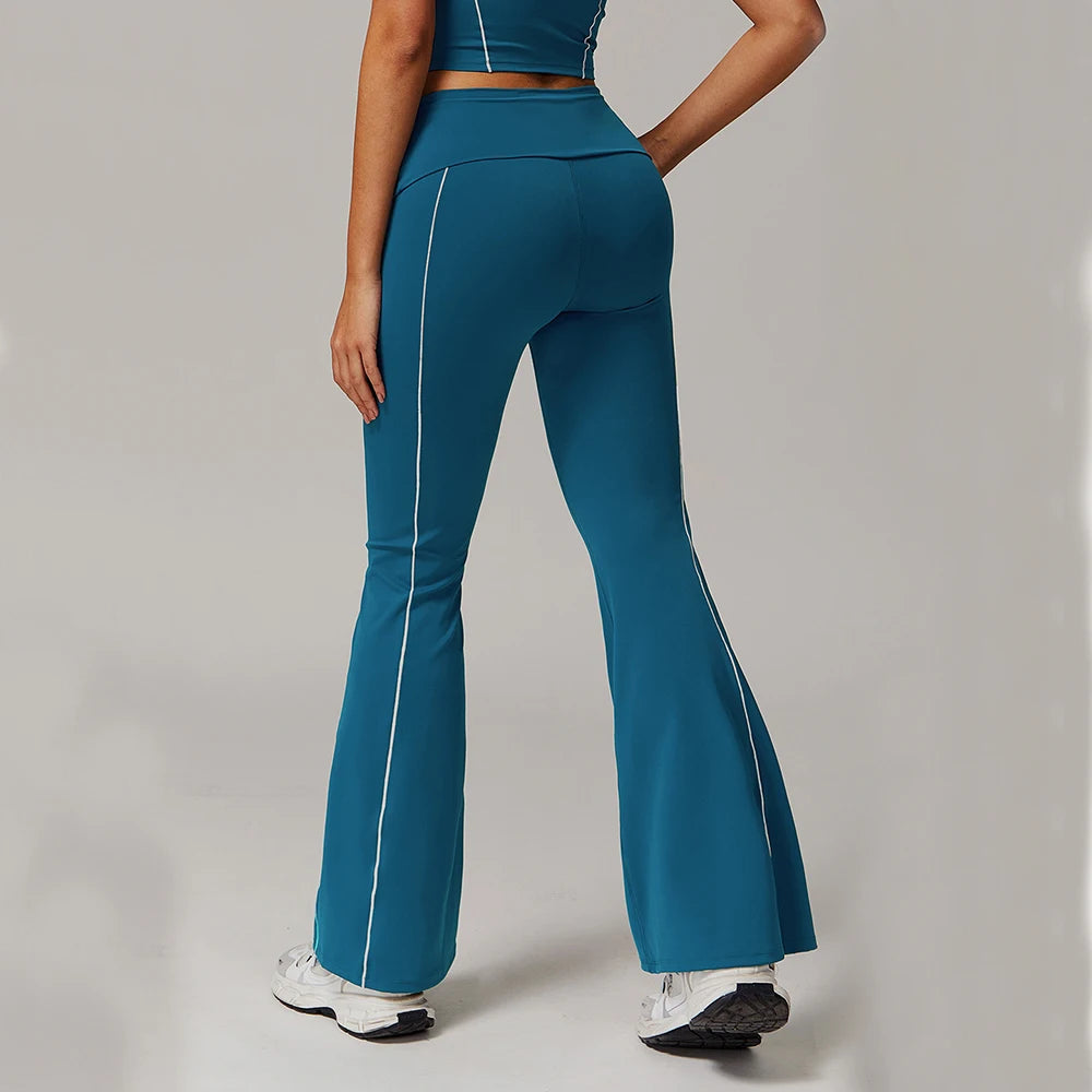 Breathable  High Waist Bell-bottoms  Leggings