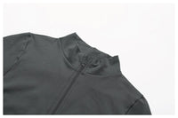 Long Sleeved Seamless Zipper Active Jacket