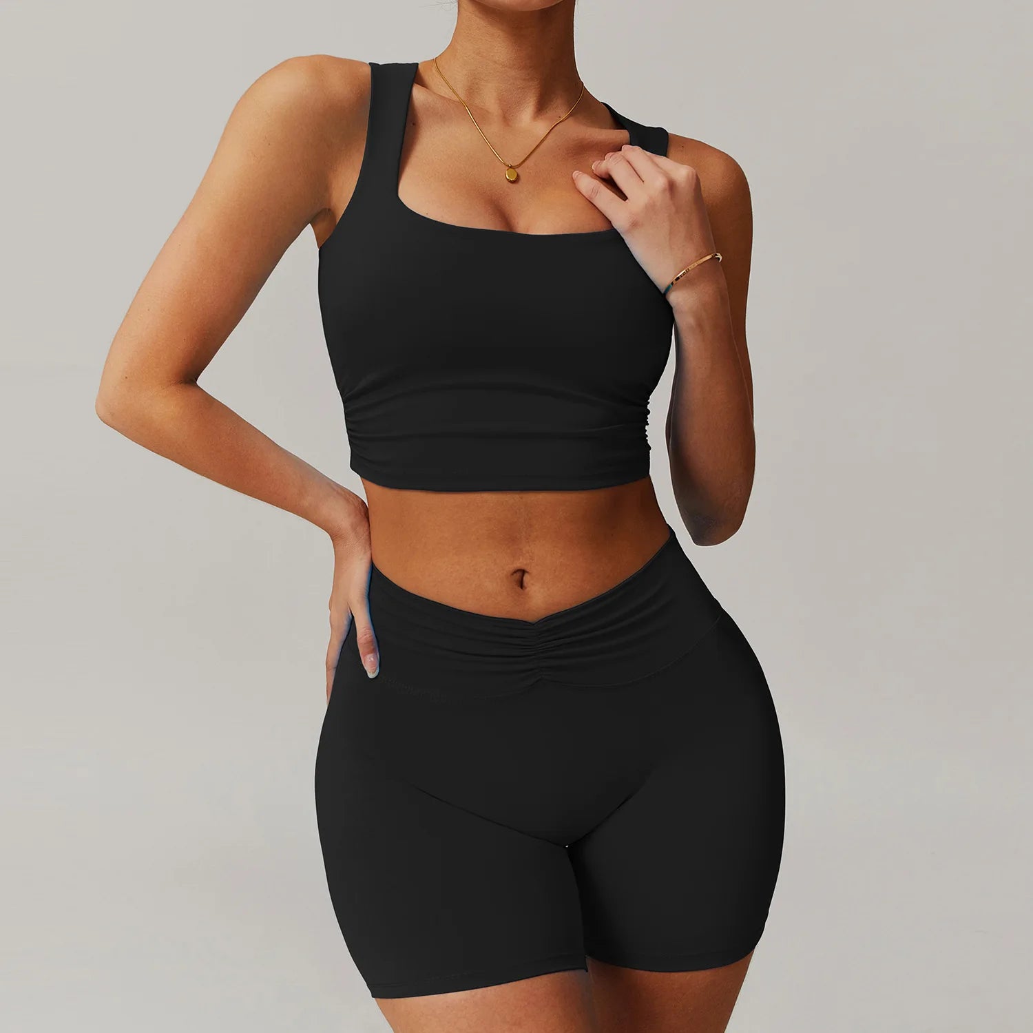 Elastic Breathable High Waist Leggings Sets