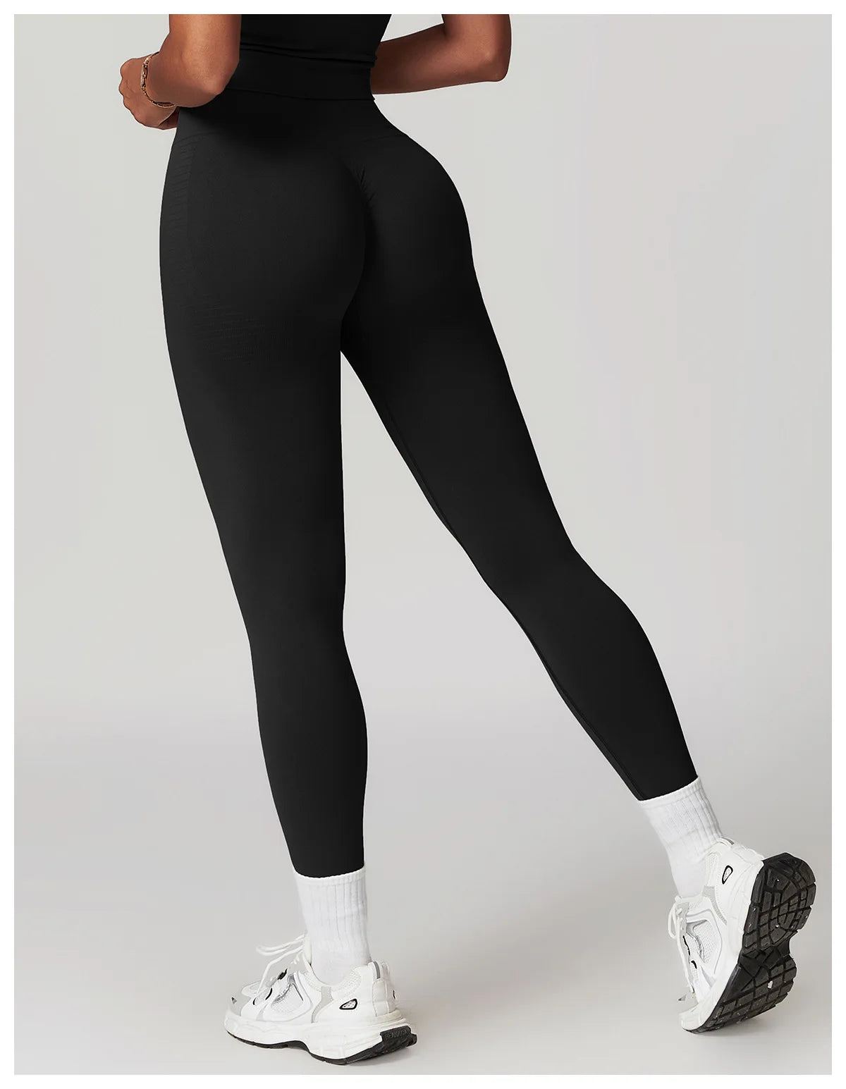 Seamless Tights High Waist Ribbed Leggings