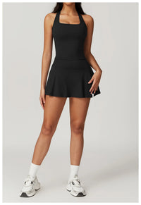 High Waist Sexy Side Split Yoga Shorts and Skirts