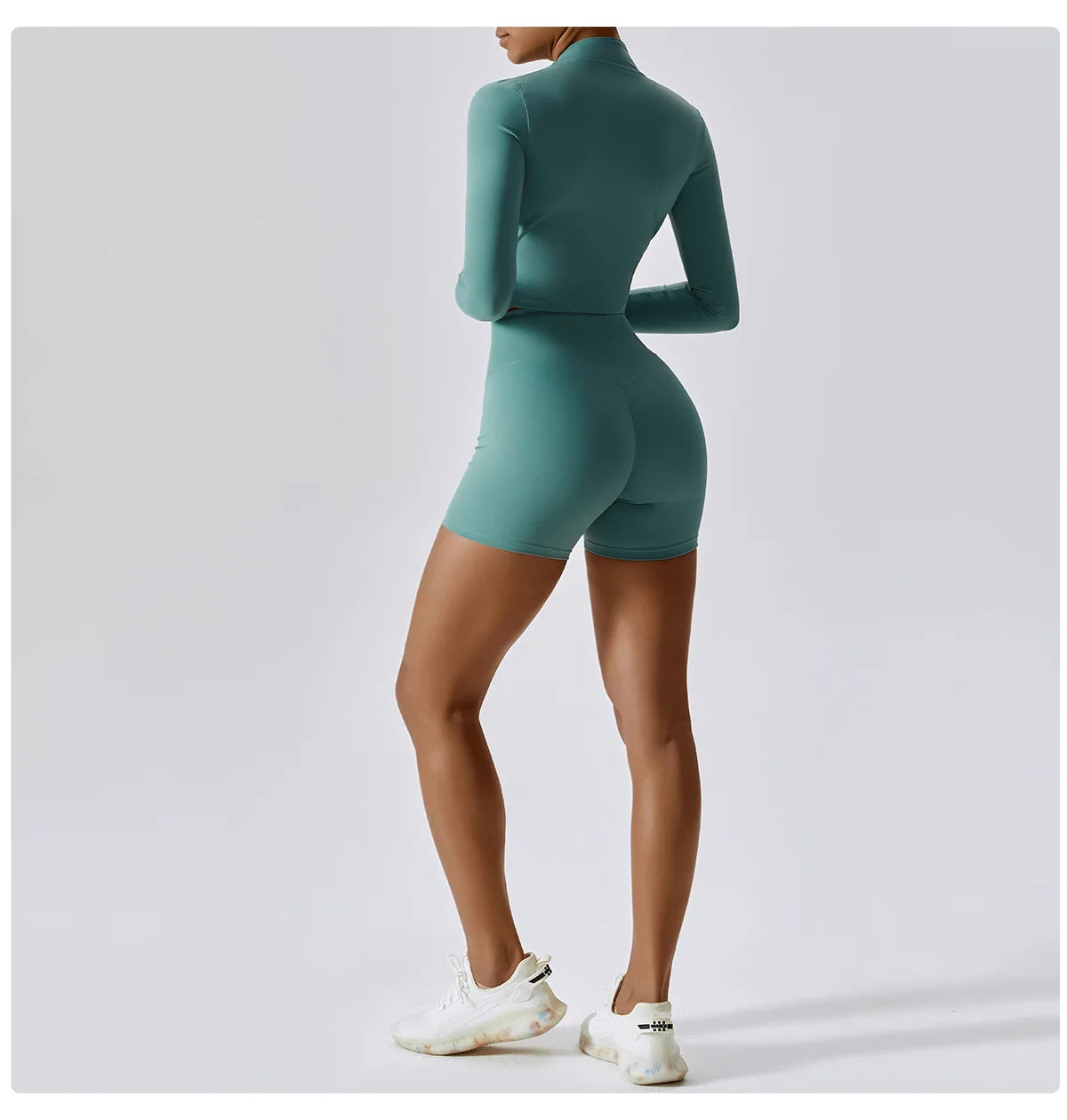 Zipper Yoga Sportswear Set for Women