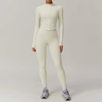 Yoga Sportswear set Zipper Workout Tracksuits