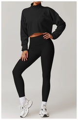 Ribbed Two Piece Gym Tracksuits Set