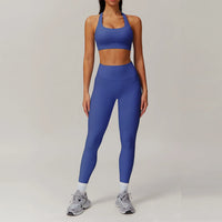 Ribbed Two Piece Gym Tracksuits Set