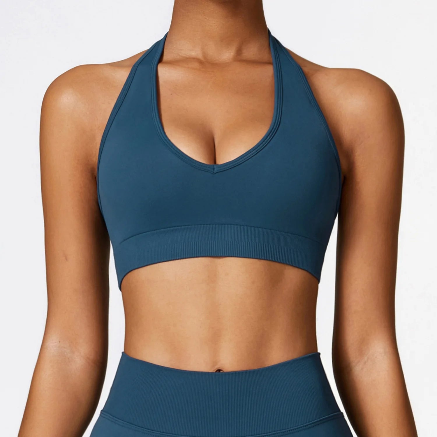 High Support Impact Ruched Top Push Up Sport Bra