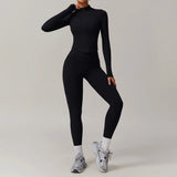 Yoga Sportswear set Zipper Workout Tracksuits