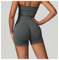 Women Yoga High Waist Workout Shorts with Lift Butt