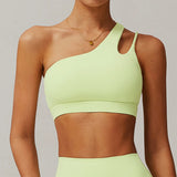 Oblique Shoulder Yoga Sport Bra