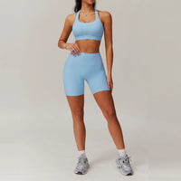 Ribbed Two Piece Gym Tracksuits Set