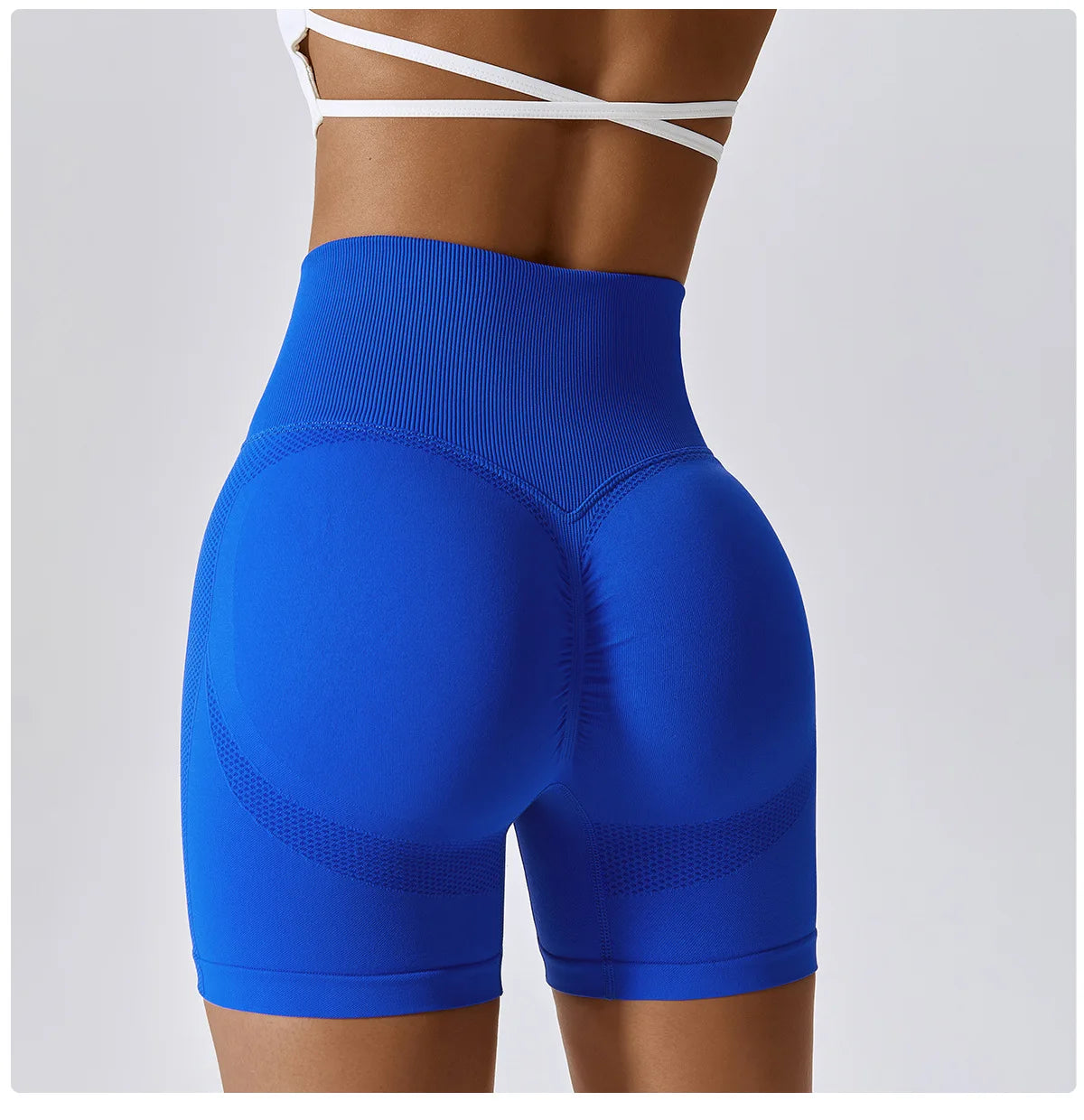 Seamless Peach Hip-Lifting High Waist Shorts