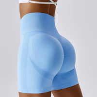 Seamless Peach Hip-Lifting High Waist Shorts