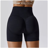 Seamless Peach Hip-Lifting High Waist Shorts