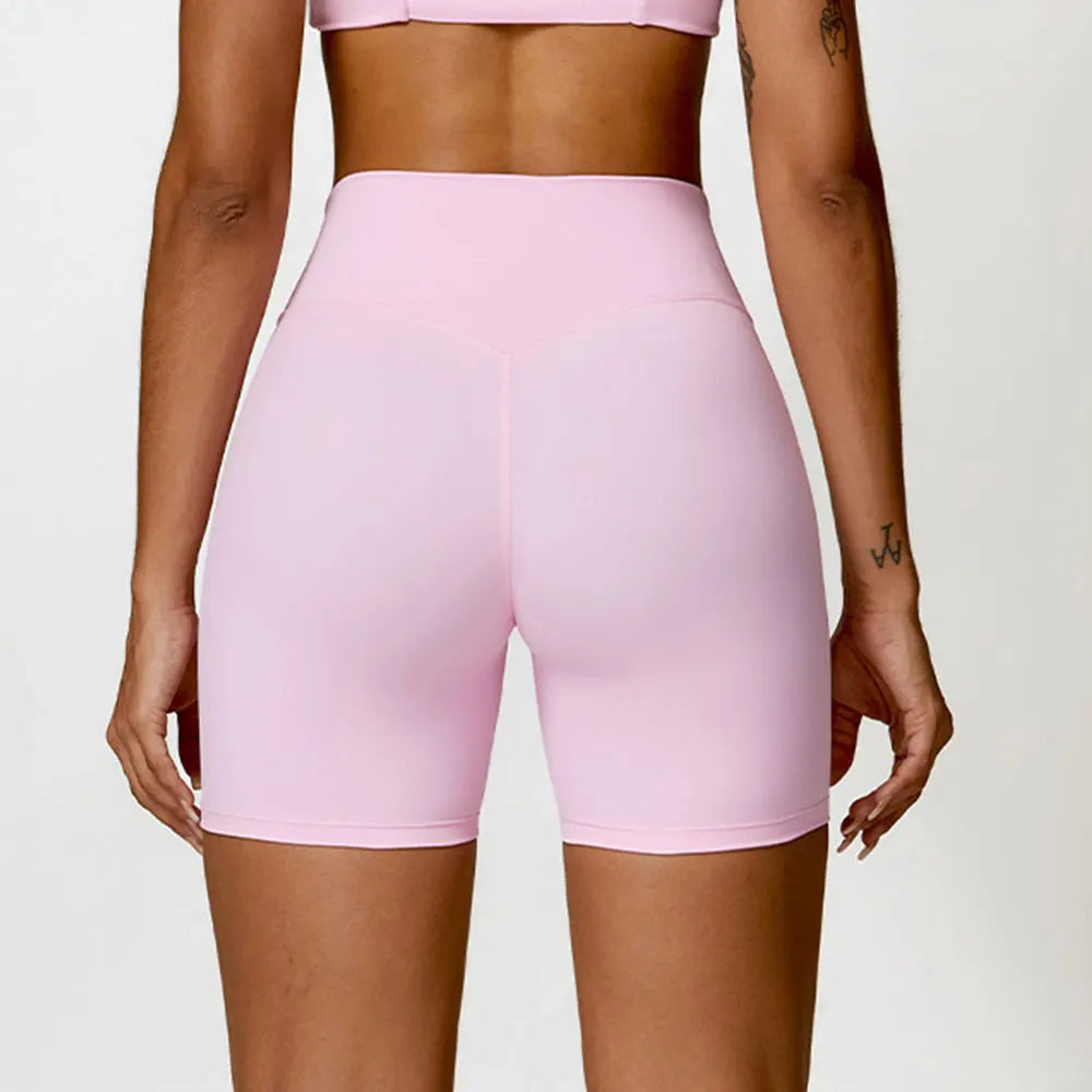 Women High Waist Push Up  Shorts