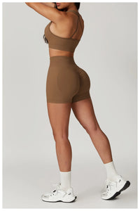 Seamless Scrunch Butt High Waist Tights Yoga Shorts