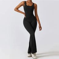 One-Piece Stretch V Back Jumpsuit