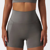 Butt Lift Elastic Yoga Shorts with High Waist