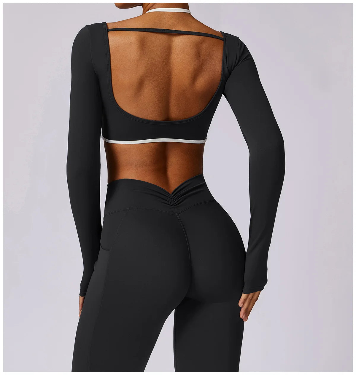 Tracksuit Push Up Sport Bra with High waist Leggings 2PCS Set