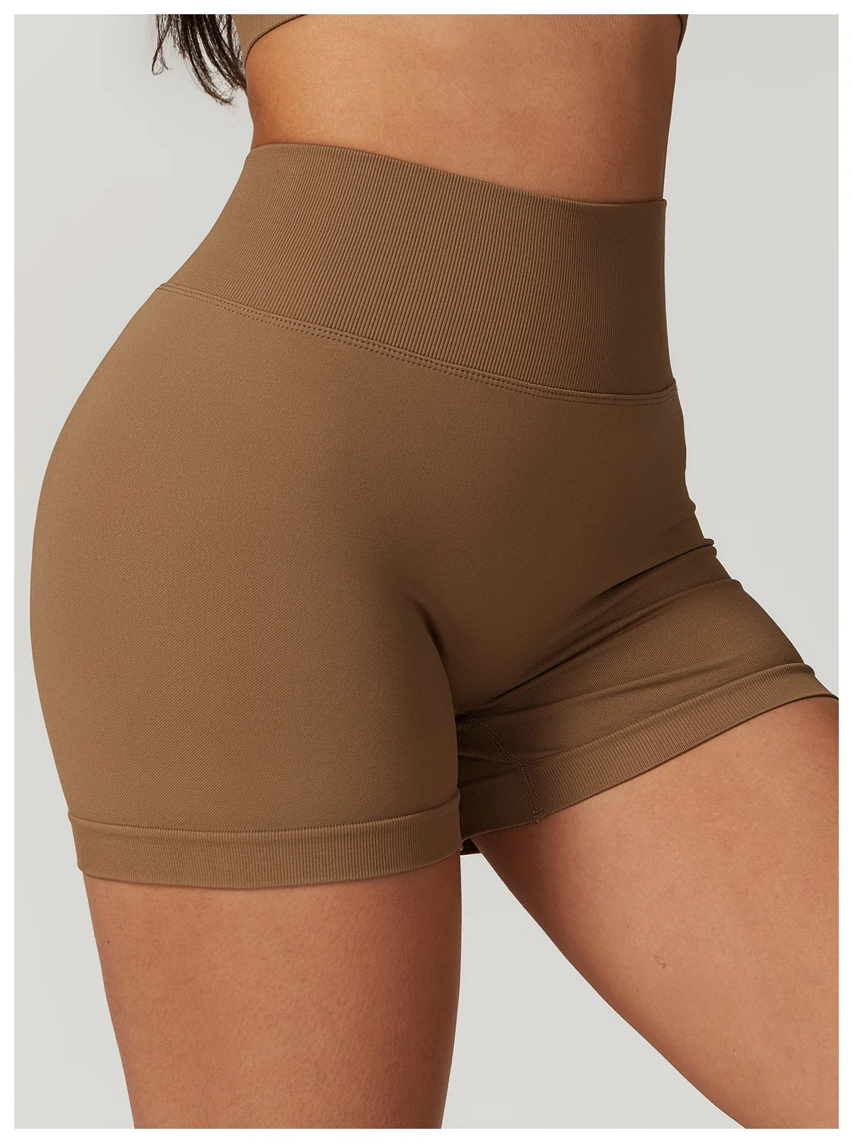 Seamless Scrunch Butt High Waist Tights Yoga Shorts