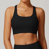 Sexy Back Ribbed Tight Sports Bra