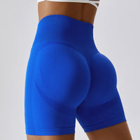 Seamless Peach Hip-Lifting High Waist Shorts