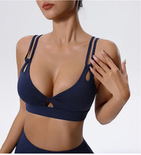 Push Up Cross Strap Sport Bra