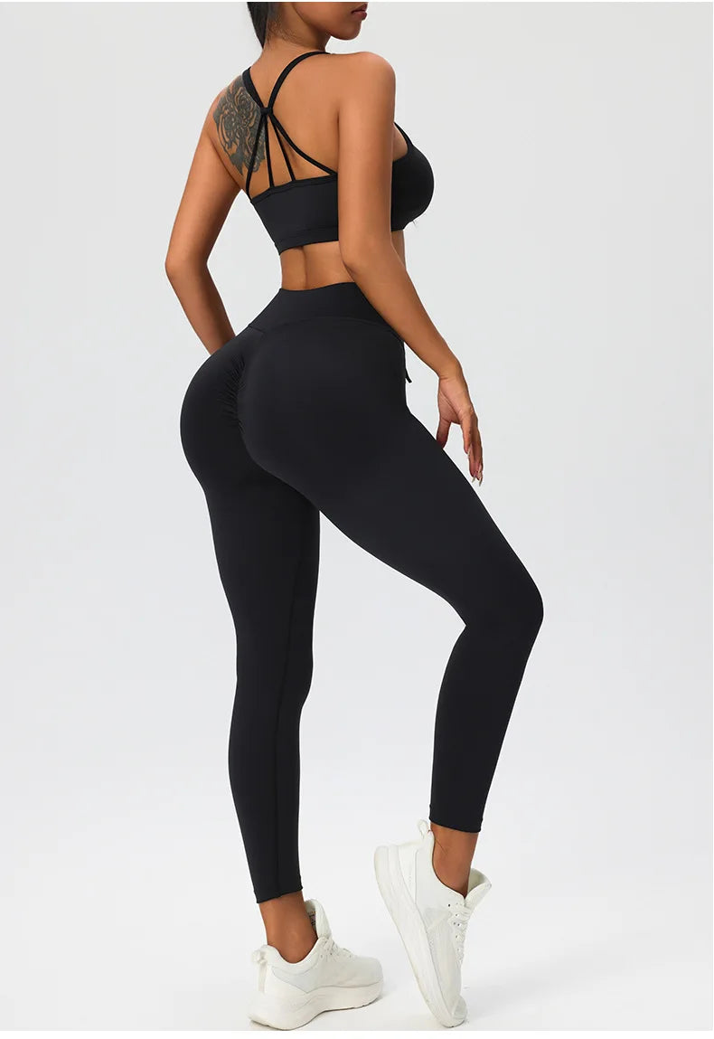 Two Pieces Workout Fitness Sportswear Sets