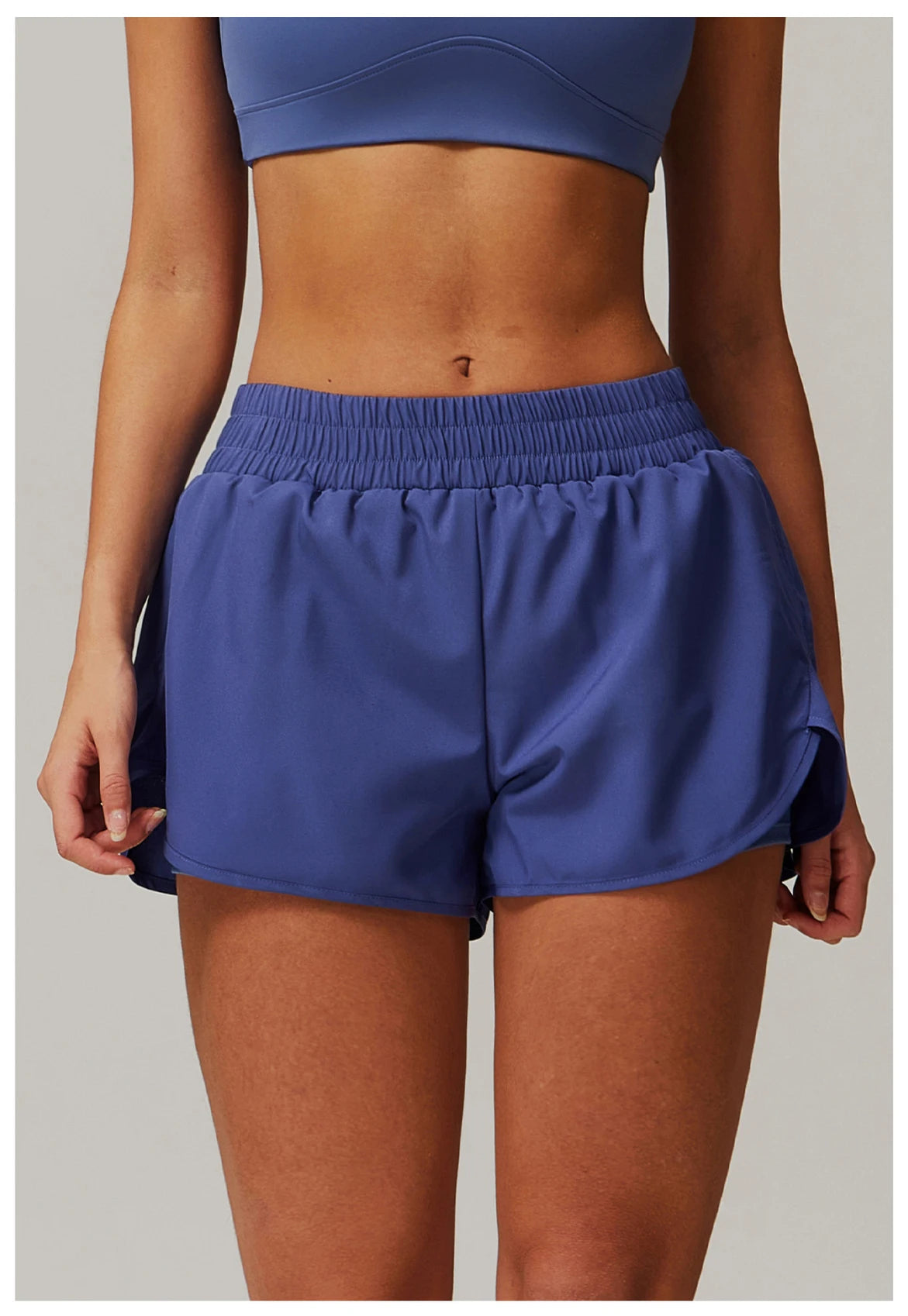 Elastic Sports Shorts With Pockets