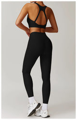 Ribbed Two Piece Gym Tracksuits Set