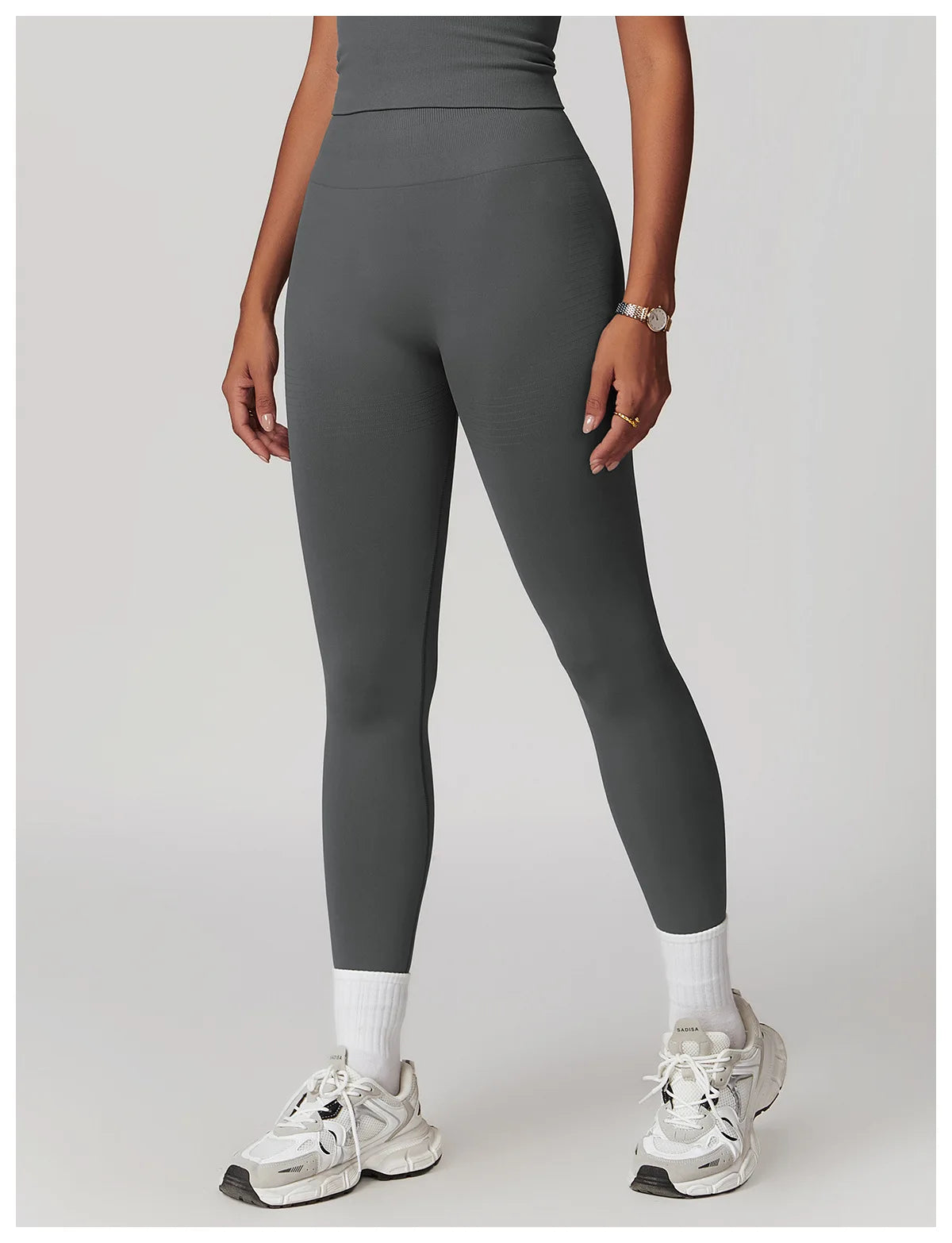 Seamless Tights High Waist Ribbed Leggings