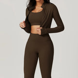 Zipper Yoga Sportswear Set for Women