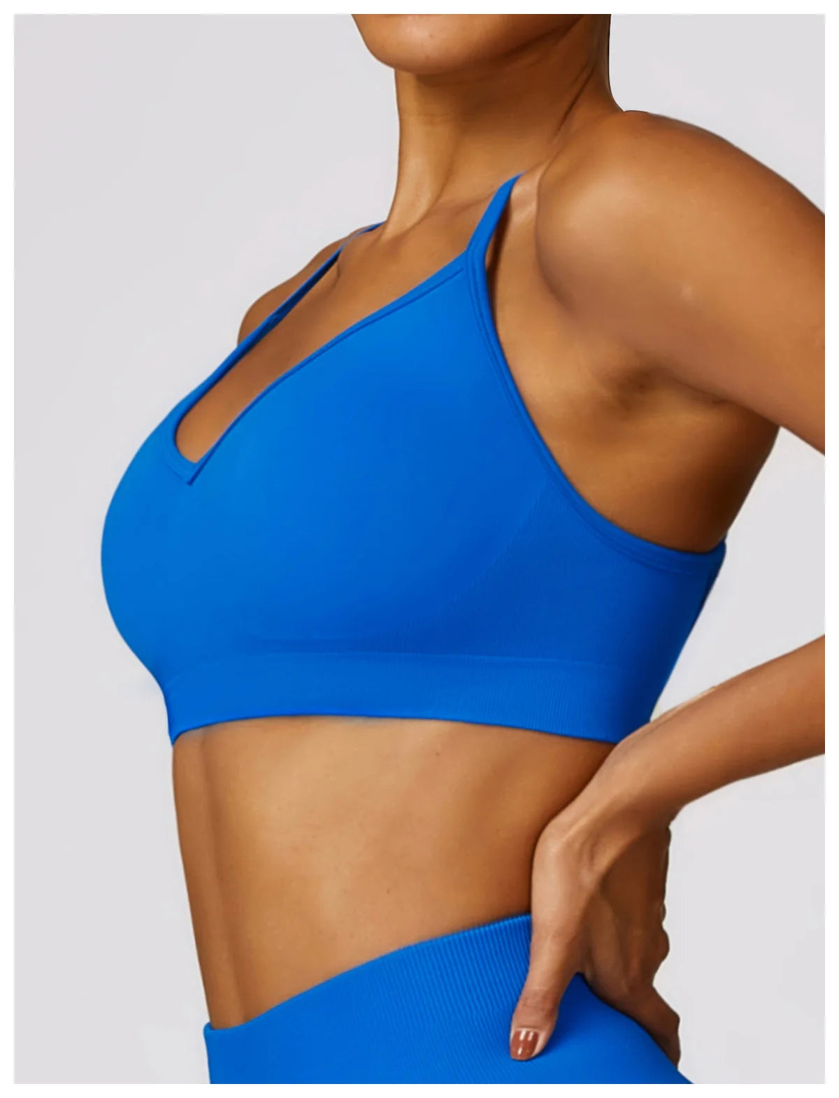 Cross Strap Push Up Seamless Sport Bra