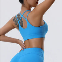 Push Up Cross Strap Sport Bra