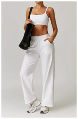 Outdoor High Waist style Straight Leg Sweatpants