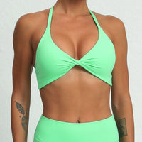 Sexy Halter Push Up Sports Bra