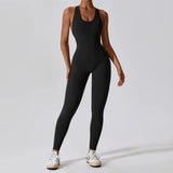 Sleeveles V Back Yoga Jumpsuit