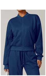 Loose Tracksuit Zipper Long Sleeve Jackets