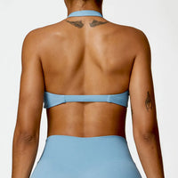 Sexy Halter Straps High Support Impact Sports Bra