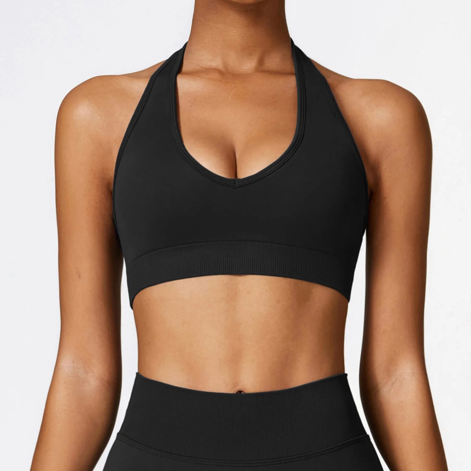 High Support Impact Ruched Top Push Up Sport Bra